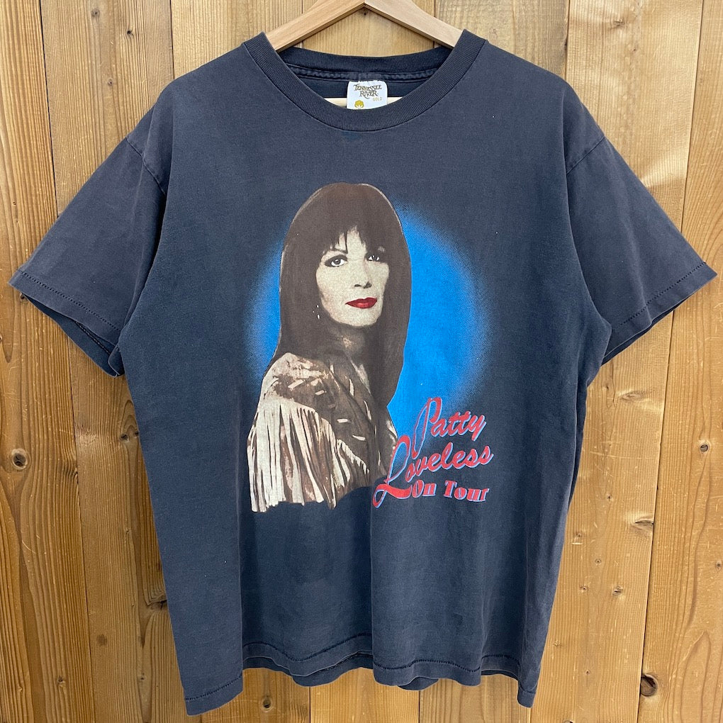 90s vintage USA製 TENNESSEE RIVER Patty Loveless ツアーT プリントTシャツ 半袖 カットソー 古着/USED