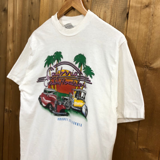 80s vintage USA製 Hanes ヘインズ California カリフォルニア プリントTシャツ 半袖 カットソー