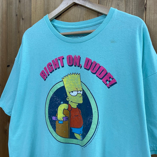The Simpsons シンプソンズ Tシャツ 半袖 カットソー アニメT ビッグプリント