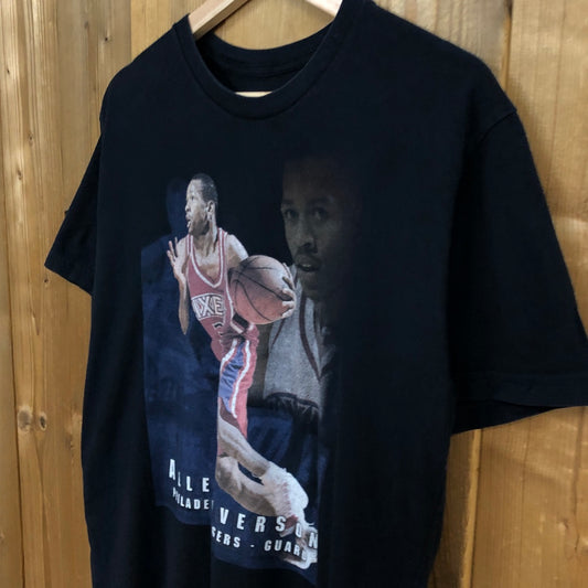 Mitchell & Ness ミッチェルアンドネス Allen Iverson アレンアイバーソン プリントTシャツ 半袖 カットソー コットン