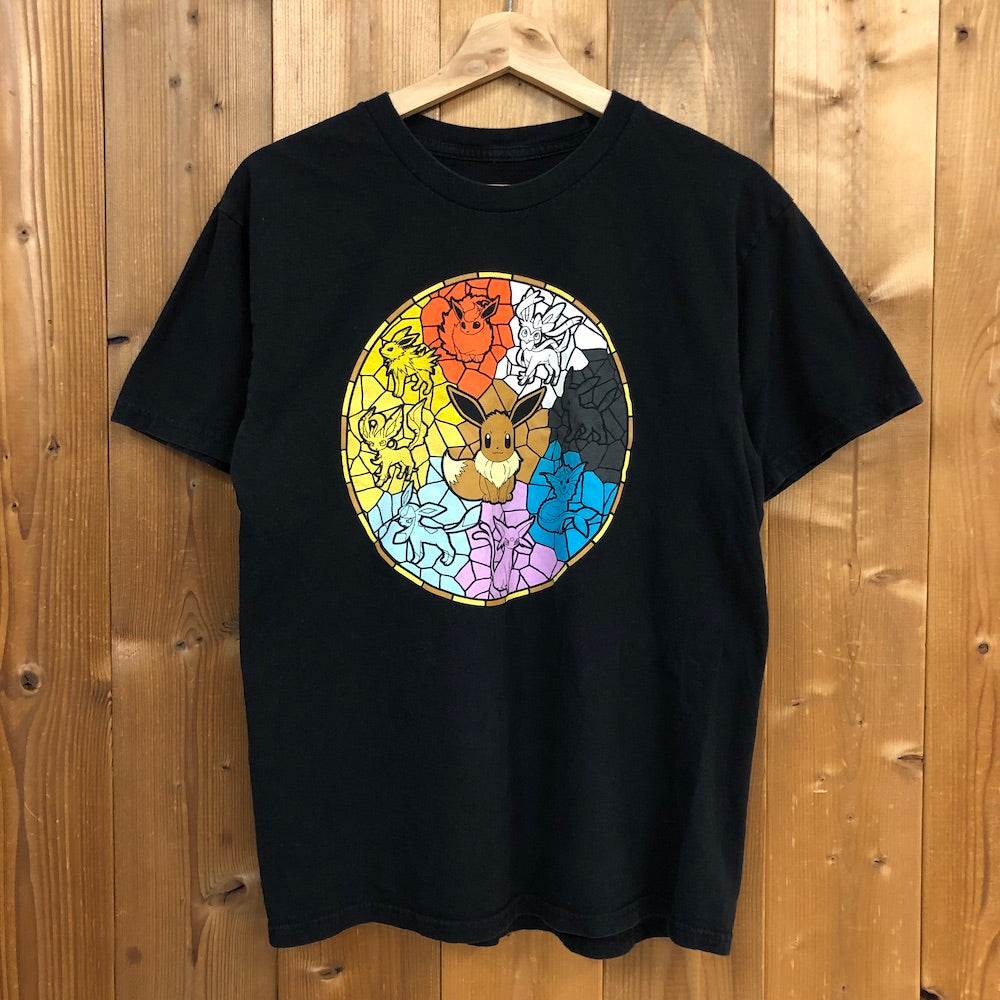 POKEMON pokémon ポケモン ポケットモンスター イーブイ プリント アニメ キャラクター ゲームTシャツ 半袖 カットソー