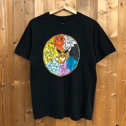 POKEMON pokémon ポケモン ポケットモンスター イーブイ プリント アニメ キャラクター ゲームTシャツ 半袖 カットソー