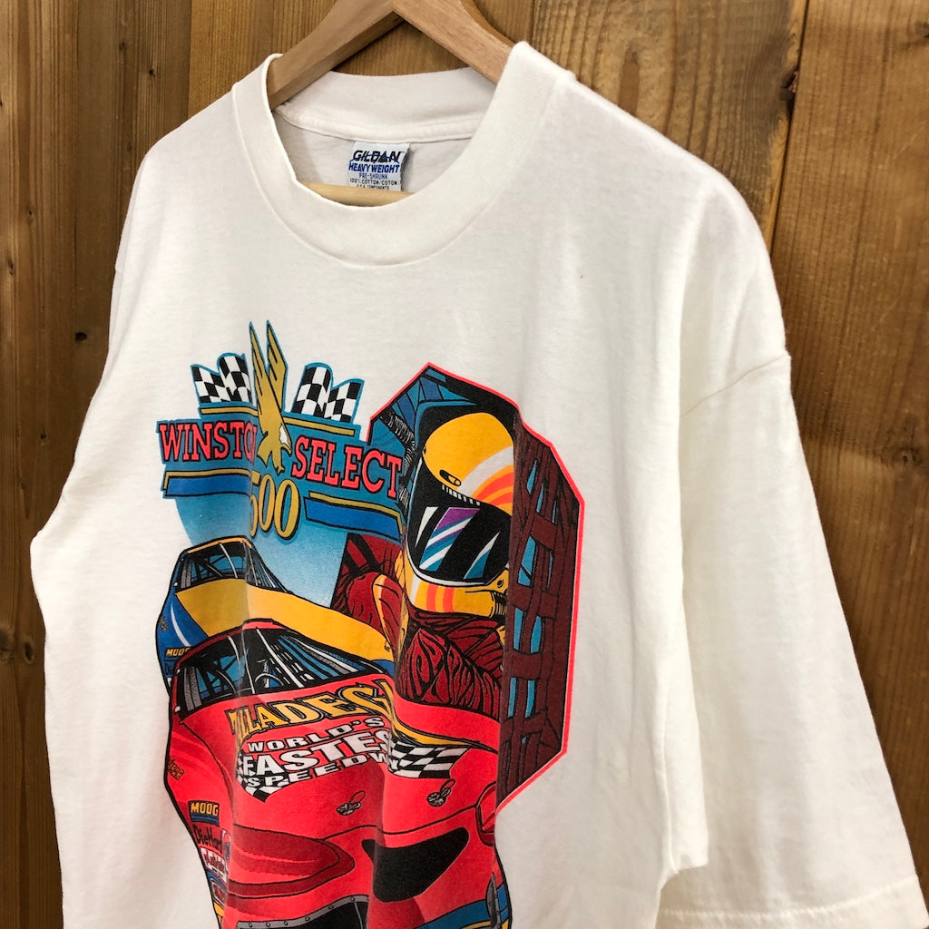 90s vintage GILDAN ギルダン NASCAR ナスカー 1996 Winston Cup ウィンストンカップ  プリントTシャツ 半袖 カットソー 古着/USEDシャツ
