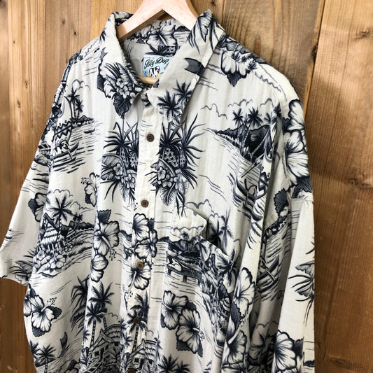 90s vintage  Big Dogs ビッグドッグス アロハシャツ ハワイ柄 犬