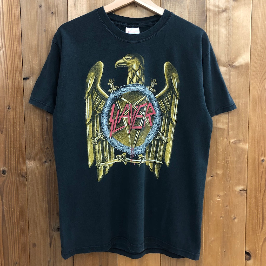 00s vintage HANES ヘインズ Seasons in the Abyss シーズンズインジアビス SLAYER スレイヤー プリントTシャツ 半袖 カットソー バンドT 2004年