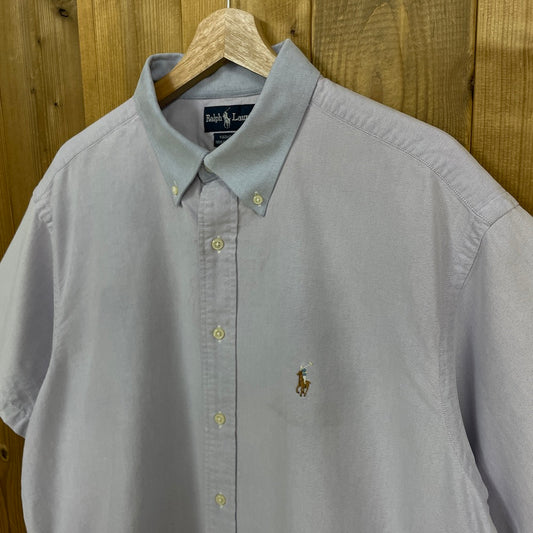 Ralph Lauren ラルフローレン 半袖シャツ YARMOUTH ヤーマス BD ボタンダウン 襟切り替え 17-34