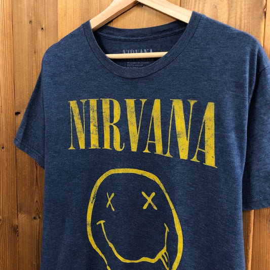 NIRVANA ニルヴァーナ Tシャツ 半袖 カットソー ビッグプリント バンドTシャツ