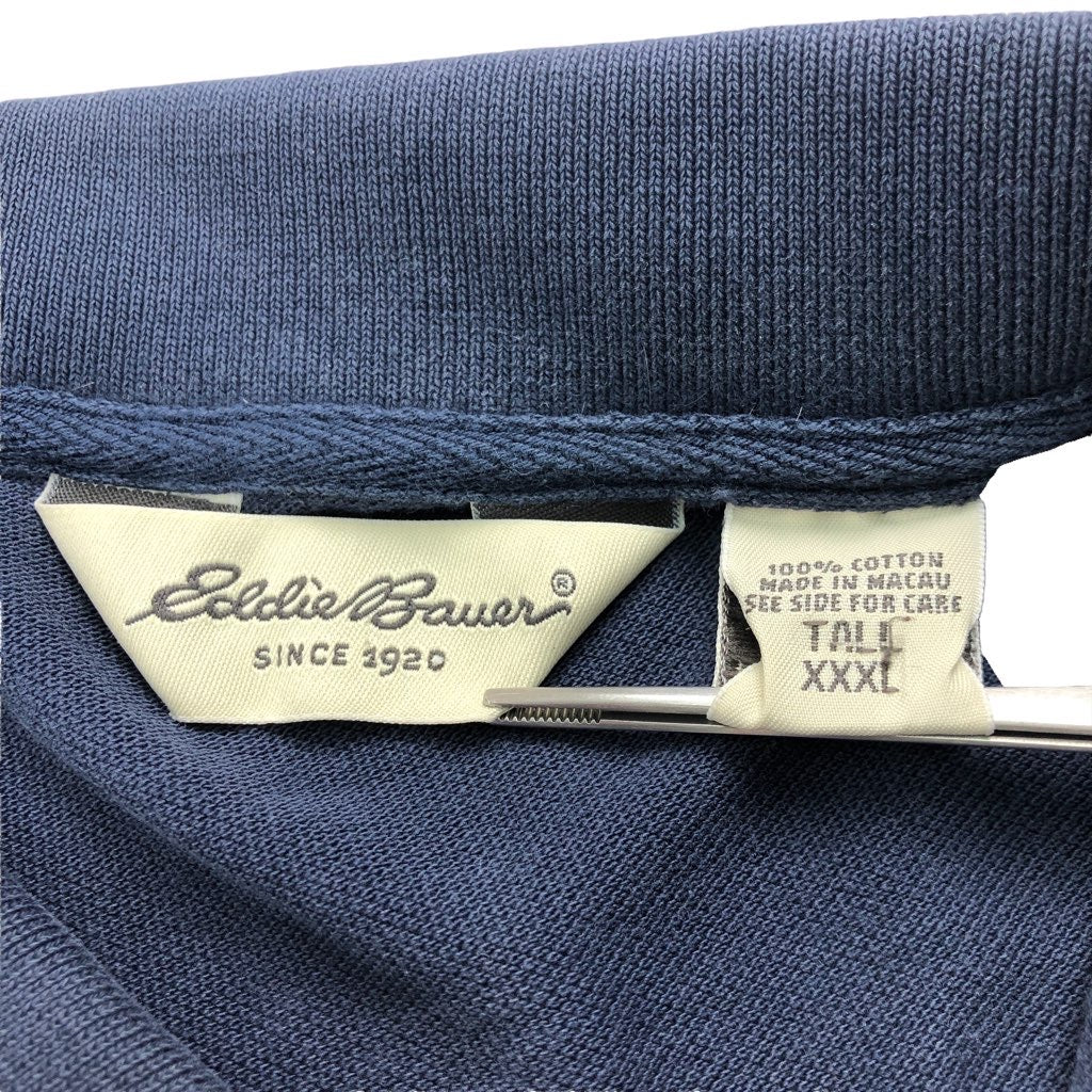 Eddie Bauer エディーバウアー 半袖 ポロシャツ ツートーン プルオーバー
