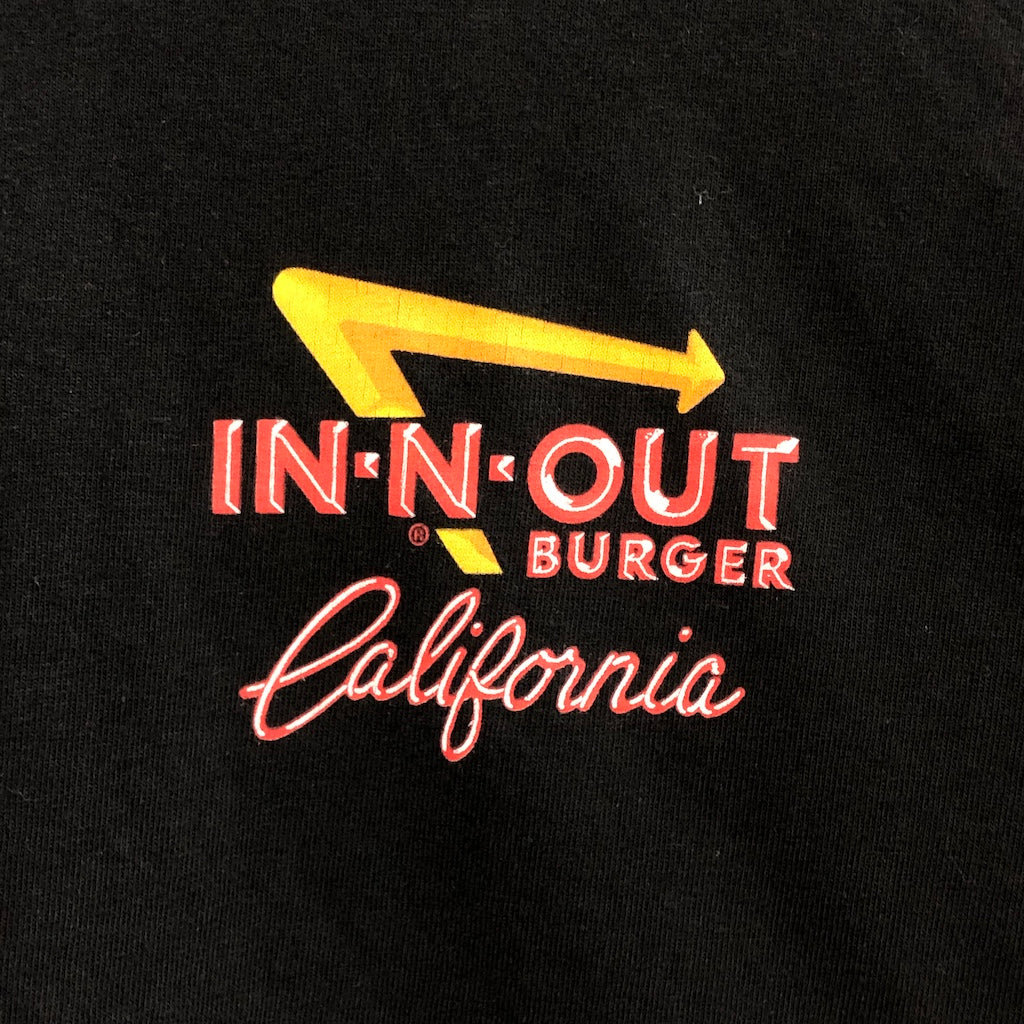 IN-N-OUT BURGER インアンドアウトバーガー  California カリフォルニア アドバタイジング プリントTシャツ 半袖 カットソー