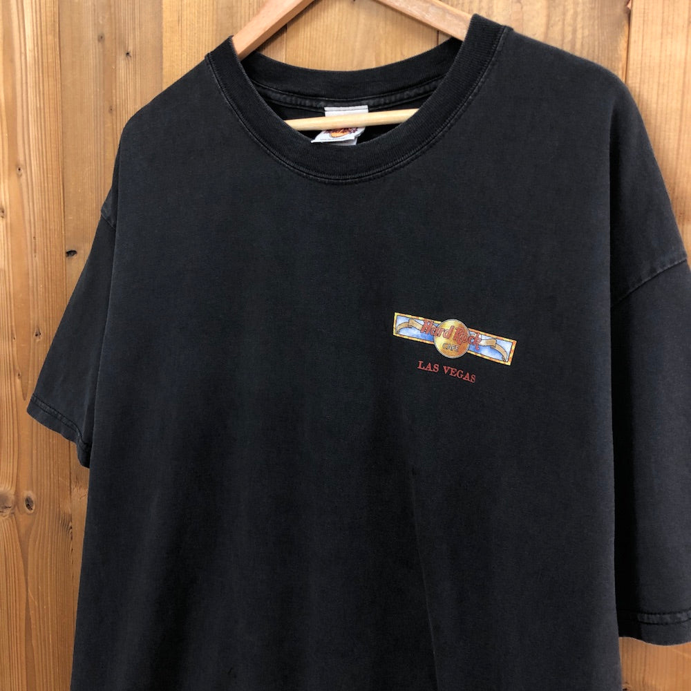 Hard Rock CAFE LAS VEGAS ハードロックカフェ ラスベガス ステンドグラス 楽器 Tシャツ 半袖 カットソー