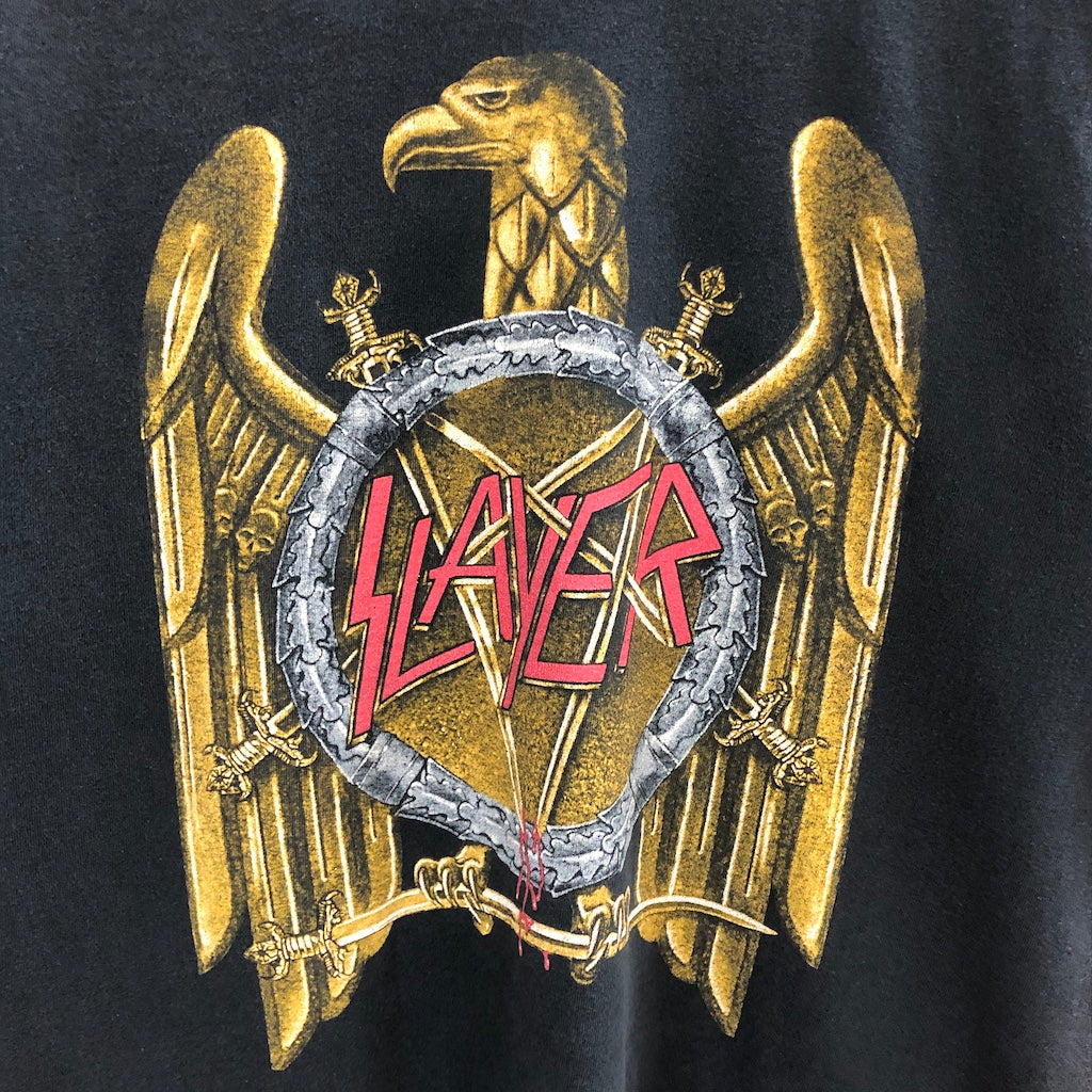 00s vintage HANES ヘインズ Seasons in the Abyss シーズンズインジアビス SLAYER スレイヤー プリントTシャツ 半袖 カットソー バンドT 2004年