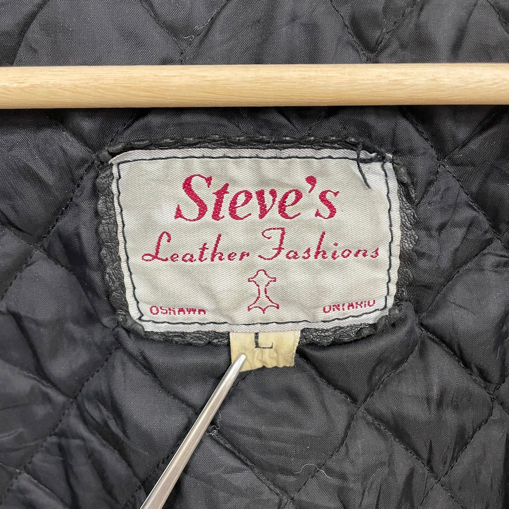カナダ製 Steve's MR.SUB スタジャン 袖レザー 袖革 古着/USED