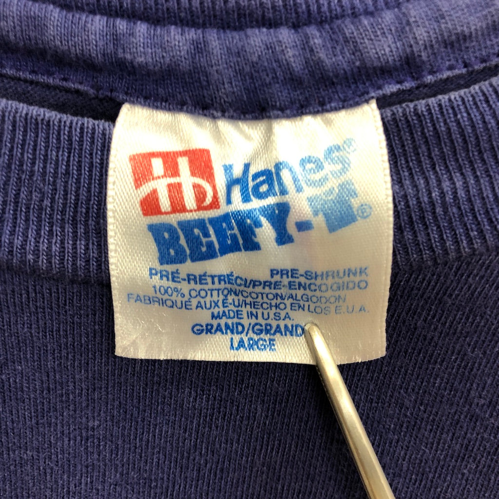 USA製 Hanes ヘインズ Mickey ミッキー ディズニー キャラクターTシャツ 半袖 カットソー ビッグプリント
