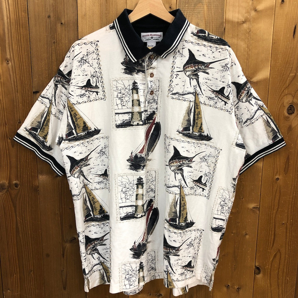 BOCA CLASSICS ボカクラシックス ポロシャツ 半袖 フィッシュ