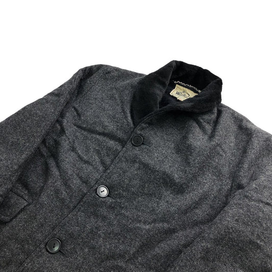 90s vintage WOOLRICH ウールリッチ ツイード ウールコート ミドル丈コート