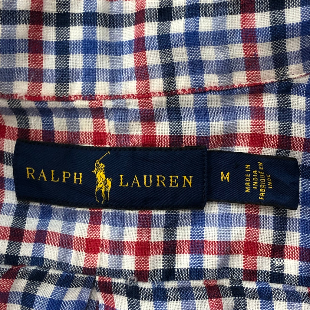 RALPH LAUREN ラルフローレン 長袖シャツ BDシャツ ボタンダウン チェック ホワイト/レッド /ブルー
