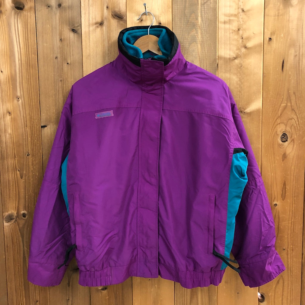 80s vintage USA製 Columbia コロンビア 3way ナイロンジャケット フリースジャケット ジップインジップ ライナー付き
