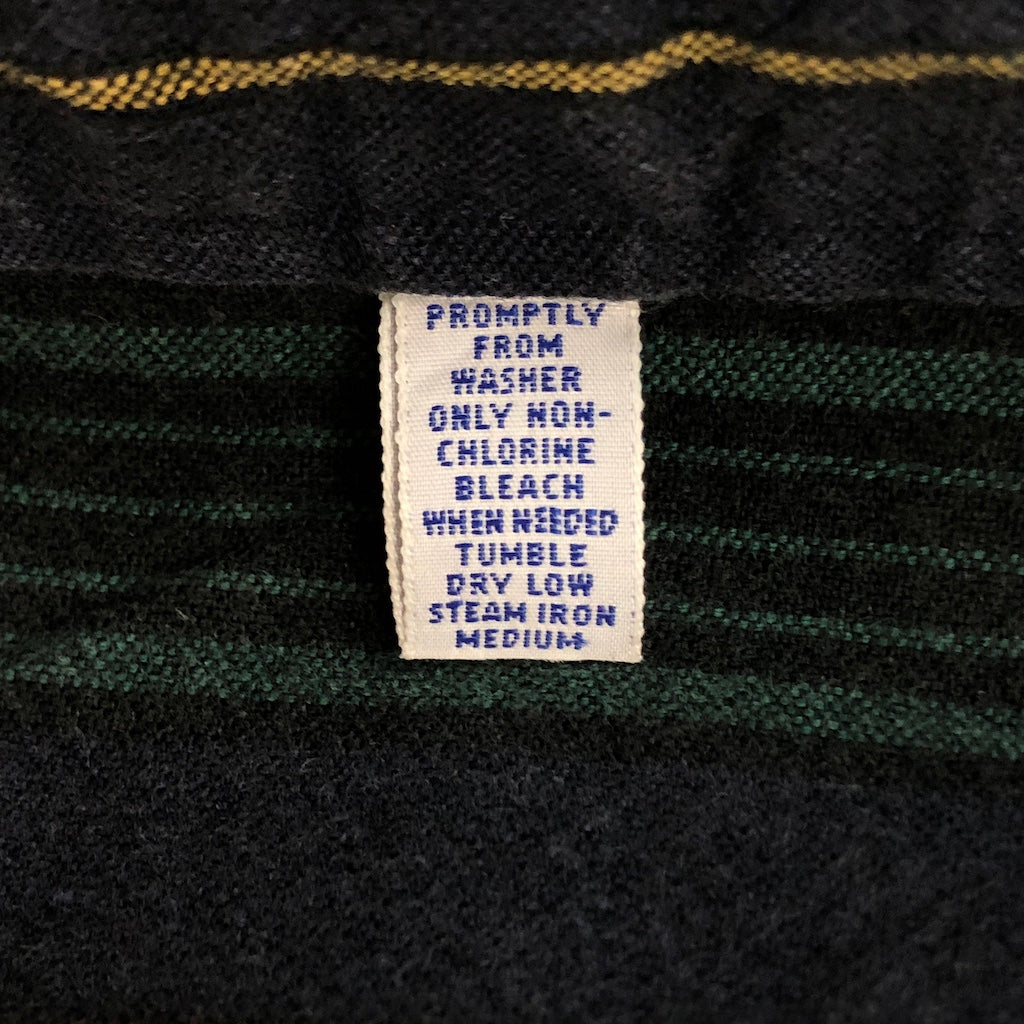 90s vintage Polo by Ralph Lauren ポロバイラルフローレン ボーダー 長袖シャツ BDシャツ ボタンダウン ネイビー/グリーン/レッド/イエロー