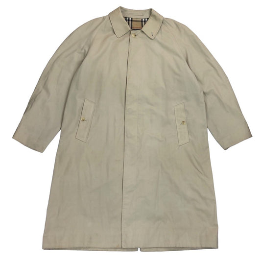 90s イングランド製 英国製 Burberry バーバリー ステンカラーコート ノバチェック