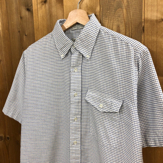 80s vintage USA製 L.L.Bean エルエルビーン BDシャツ ボタンダウン 半袖シャツ