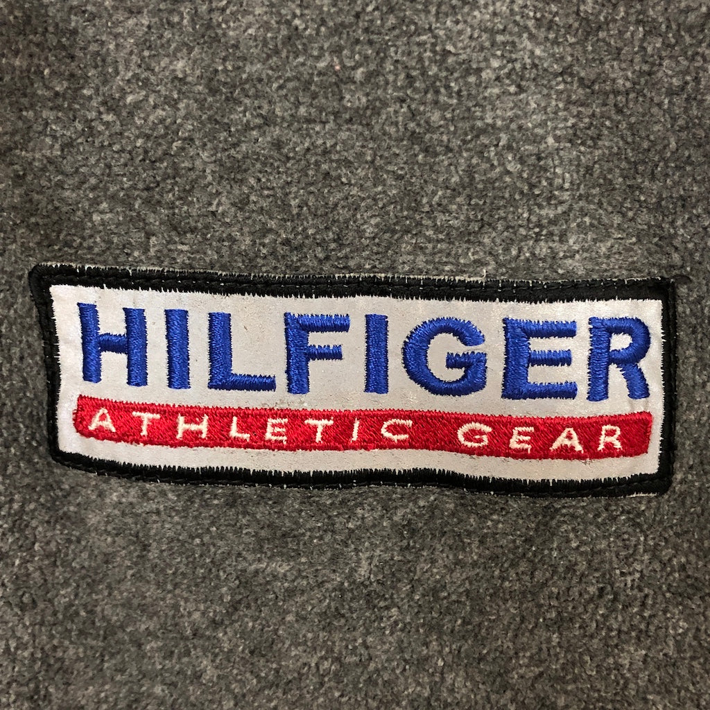 90s vintage TOMMY HILFIGER トミーヒルフィガー ATHLETIC GEAR アスレチックギア ハーフジップ フリース プルオーバー ナイロン切替