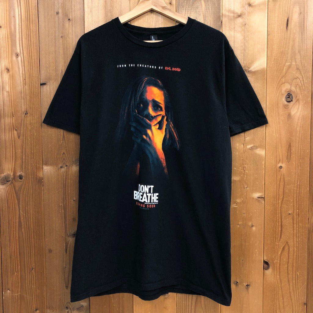 DISTRICT DON'T BRATHE ドント・ブリーズ ムービーTシャツ 映画 Tシャツ 半袖 カットソー ビッグプリント