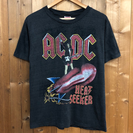 USA製 80s vintage Royal FIRST CLASS AC/DC Tシャツ 半袖 カットソー バンドT