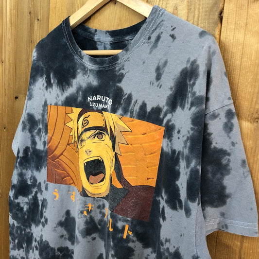 NARUTO 疾風伝 プリントTシャツ タイダイ うずまきナルト アニメT キャラクター コミック