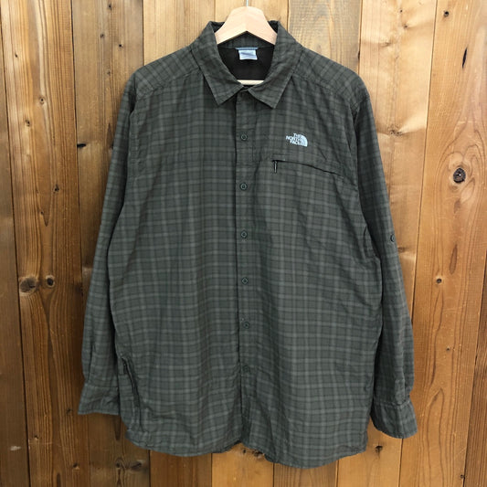 THE NORTH FACE ザ・ノース・フェイス 長袖シャツ チェック ブラウン