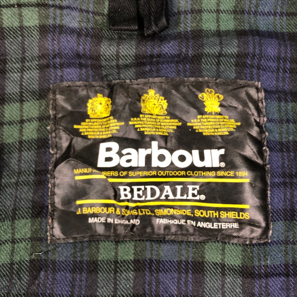 Barbour バブアー オイルドジャケット BEDALE ビデイル フルジップ ジップアップ 3ワラント