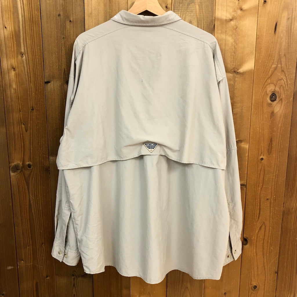 Columbia コロンビア 長袖シャツ フィッシングシャツ PFG メッシュ ベージュ