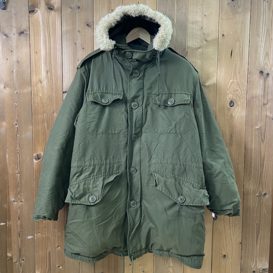 90s vintage Canadian ARMY カナダ軍 PARKA GENERAL PURPOSE フィールドパーカー ミリタリージャケット フルジップ ジップアップ