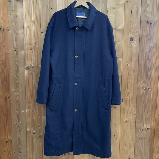 80s vintage USA製 PENDLETON ペンドルトン ウールステンカラーコート バルマカーンコート ダブルジップ