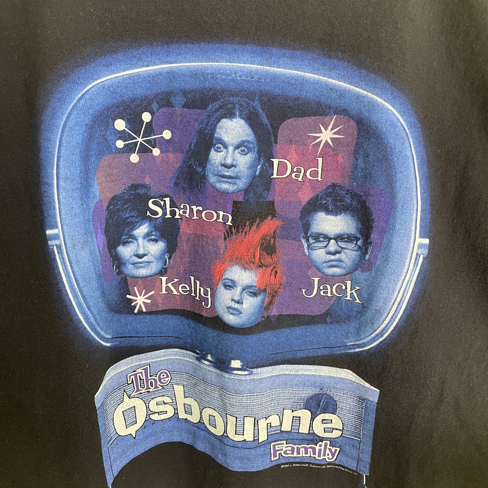 2002年製 All Sports THE Osbourne Family オズボーンファミリー MTV プリント Tシャツ 半袖 カットソー