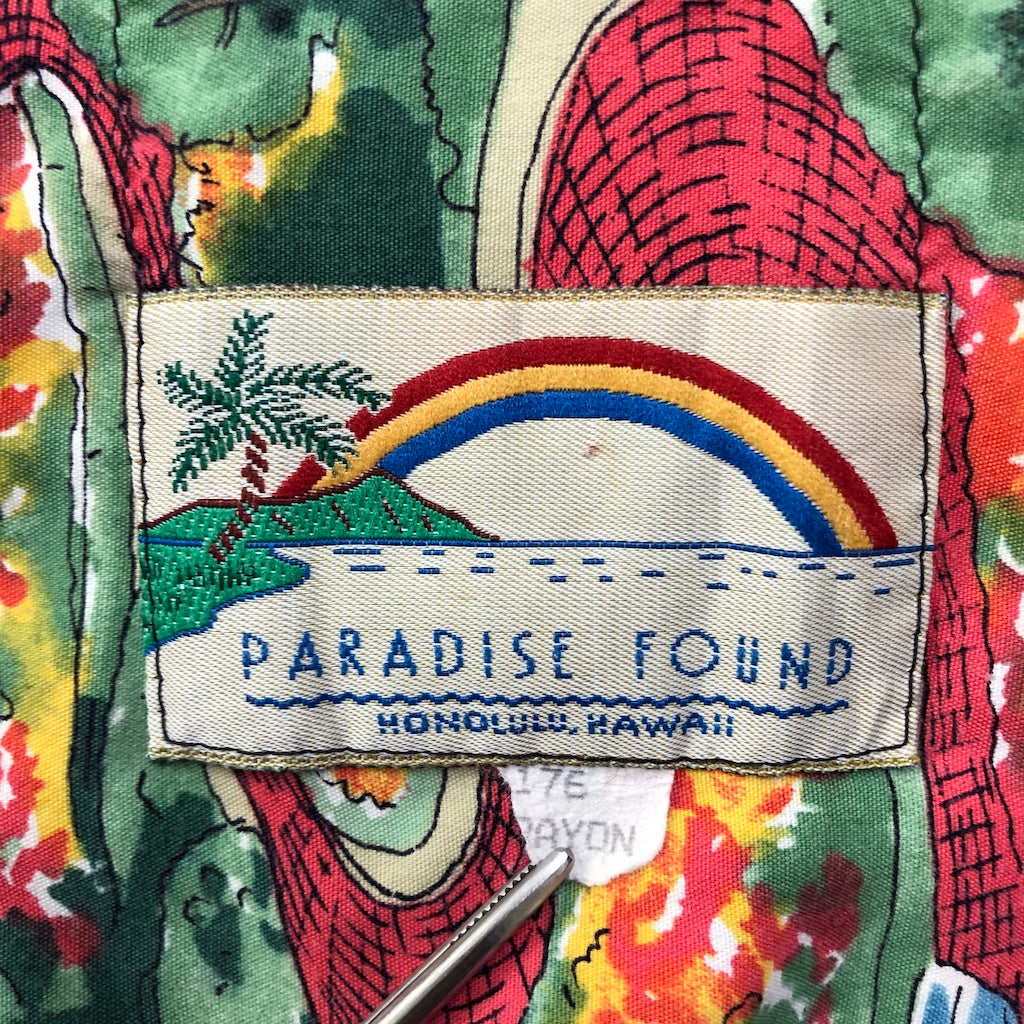PARADISE FOUND パラダイスファウンド サンフランシスコ オープンカラーシャツ アロハシャツ  総柄  半袖シャツ