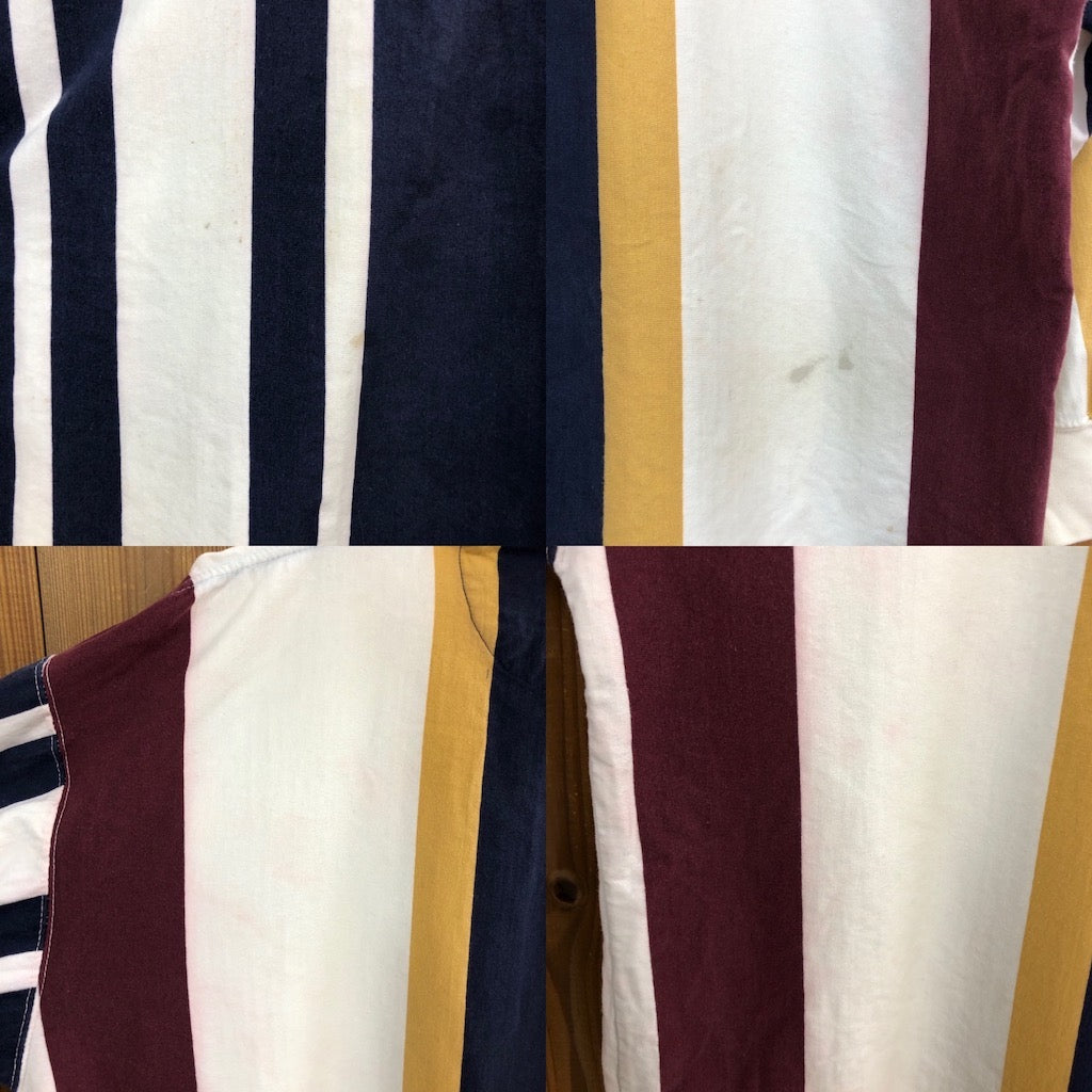 80s vintage CHAPS チャップス ラガーシャツ 長袖 マルチストライプ柄