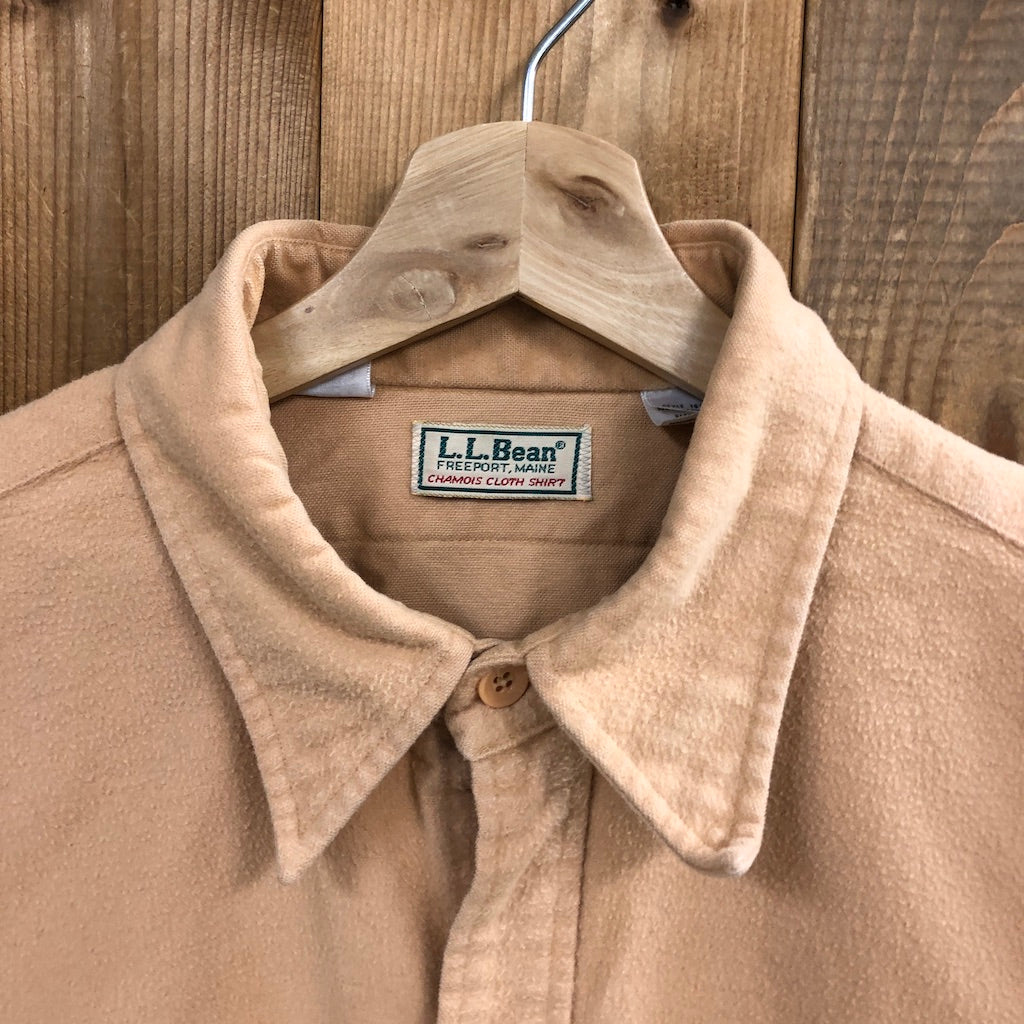 L.L.Bean シャモアクロスシャツ　長袖シャツ　80's　USA製