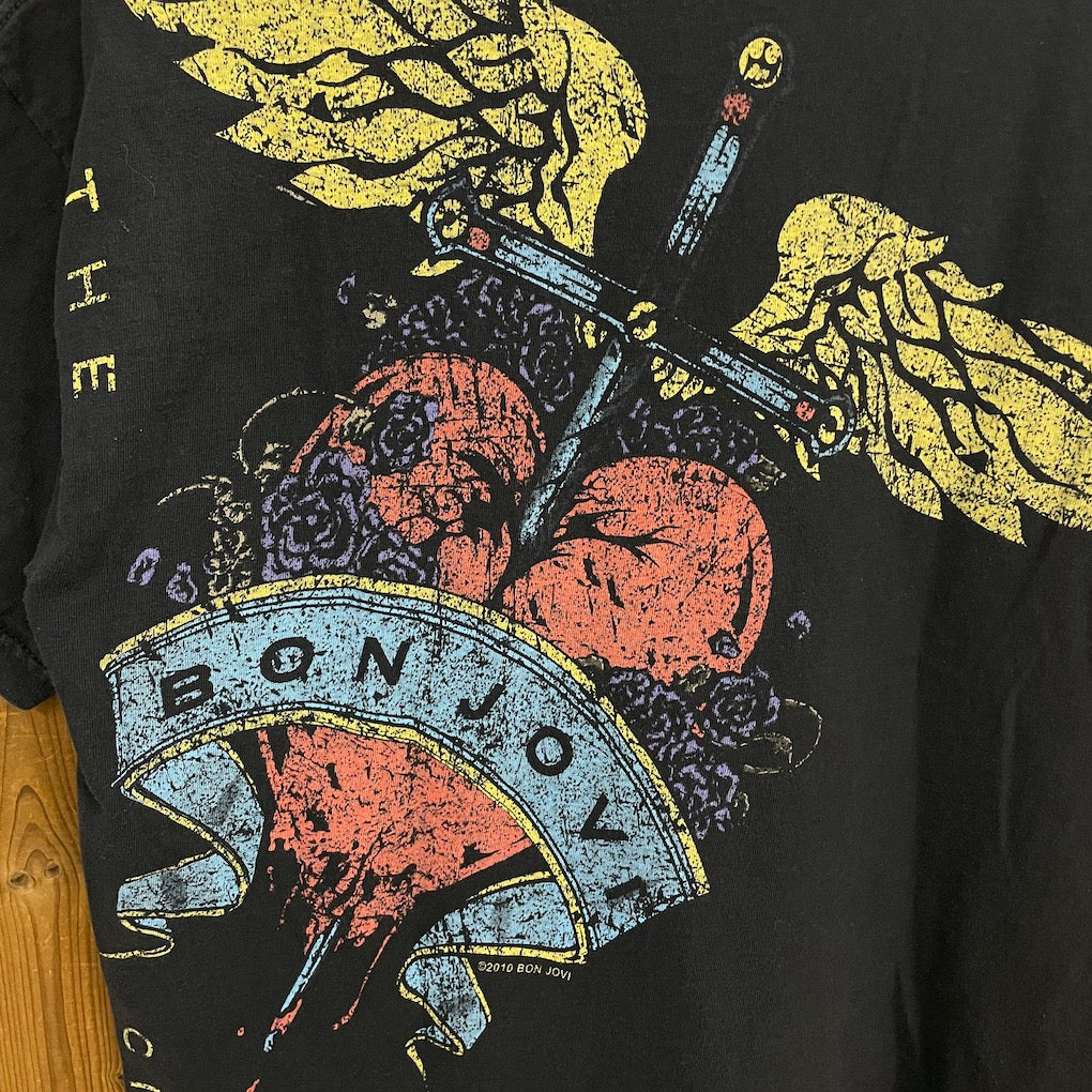 BON JOVI ボン・ジョヴィ THE CIRCLE WORLD TOUR ザ・サークルツアー プリントTシャツ 半袖 カットソー