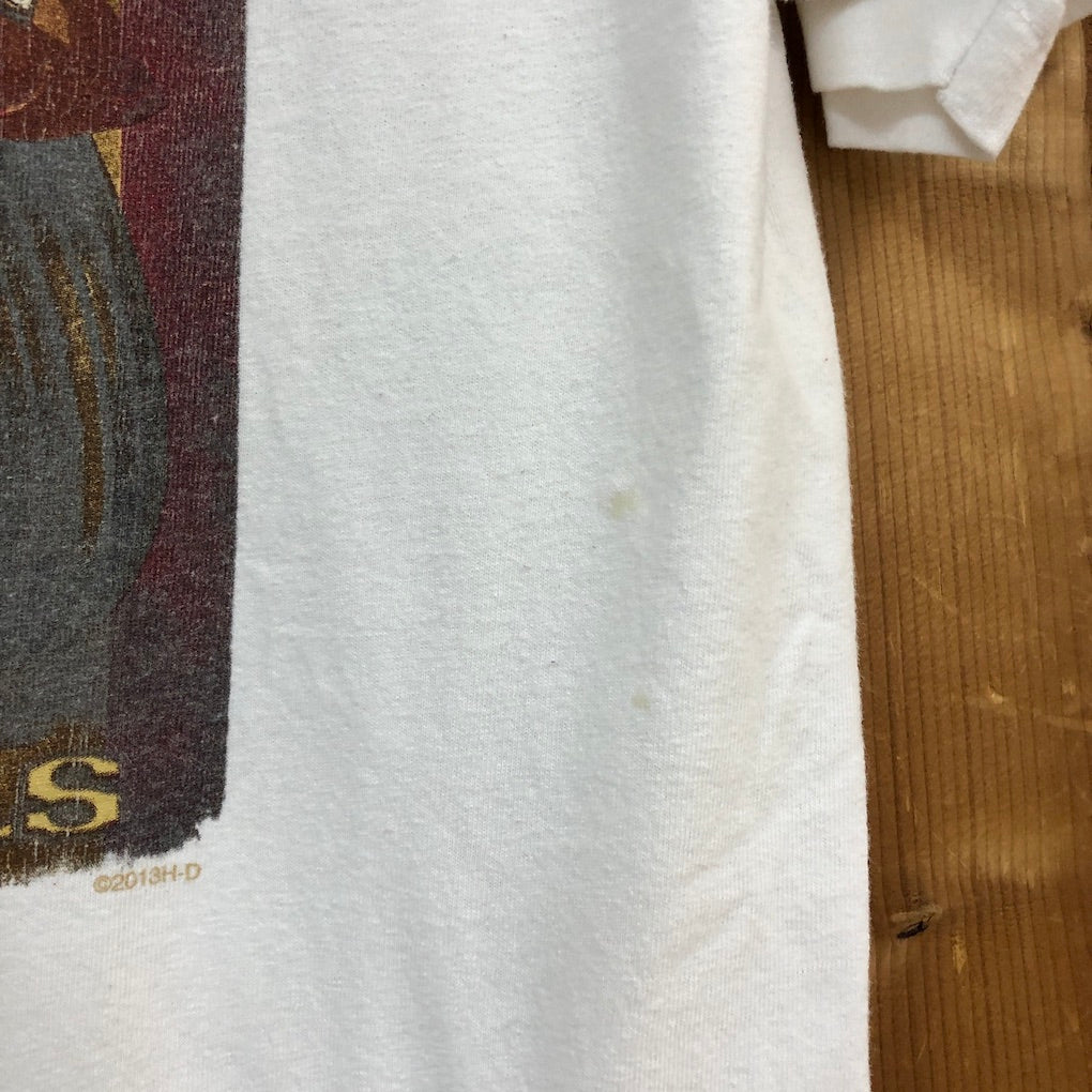 USA製 HARLEY-DAVIDSON ハーレーダビッドソン Tシャツ 半袖 カットソー ビッグプリント アメリカ 国旗 星条旗 2013年