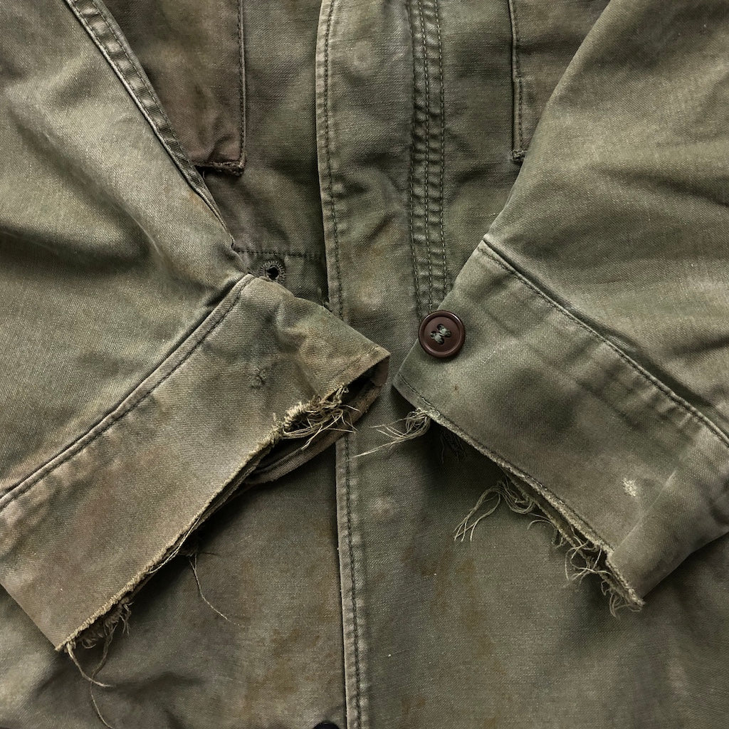 50s vintage U.S.ARMY 米軍 M-1951 フィールドジャケット ミリタリー アルミジップ TALON 1952