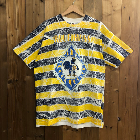 90s vintage USA製 FRUITS OF THE LOOM フルーツオブザルーム BLUE HENS University of Delaware デラウェア大学 Tシャツ ビッグプリント