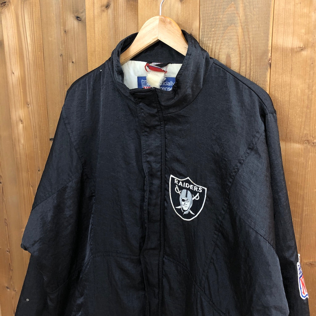 90s vintage RAIDERS レイダース ナイロンジャケット NFL APEX ONE 中綿 ワッペン