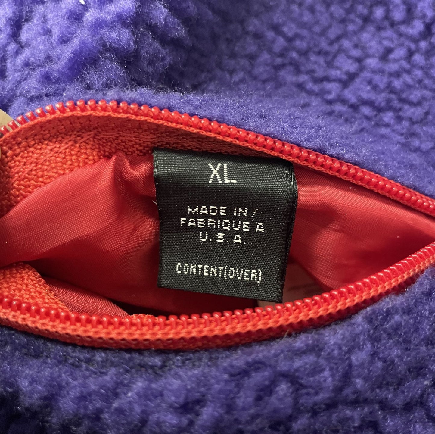 90s USA製 patagonia グリセード ジャケット エッグプラント フレンチレッド パタゴニア フリース パイル リバーシブル VINTAGE　92