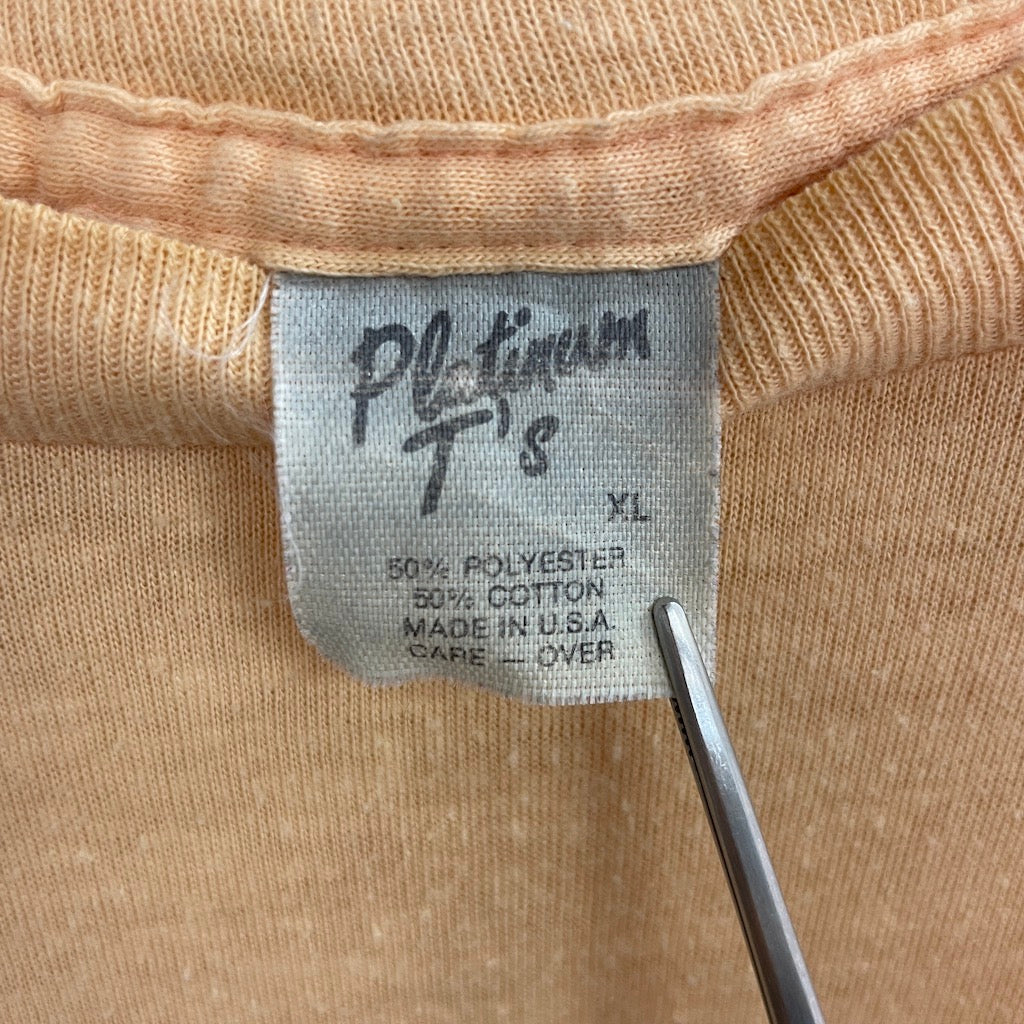 USA製 Platinum T's アニマルTシャツ 半袖 カットソー ビッグプリント バックプリント