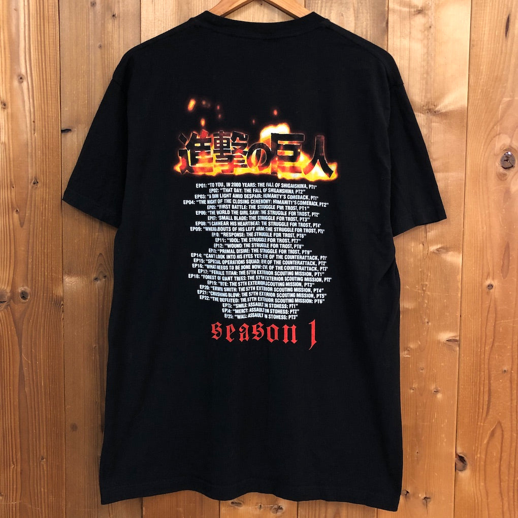 進撃の巨人 Attack on Titan プリントTシャツ 半袖 カットソー アニメ キャラクター 漫画 anime
