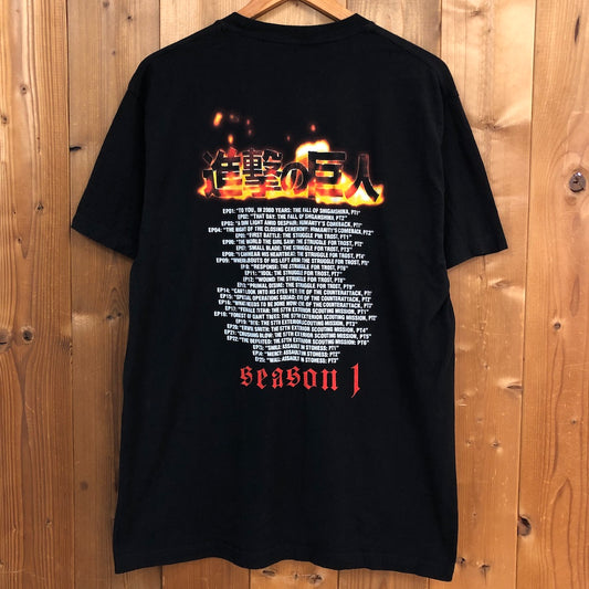進撃の巨人 Attack on Titan プリントTシャツ 半袖 カットソー アニメ キャラクター 漫画 anime