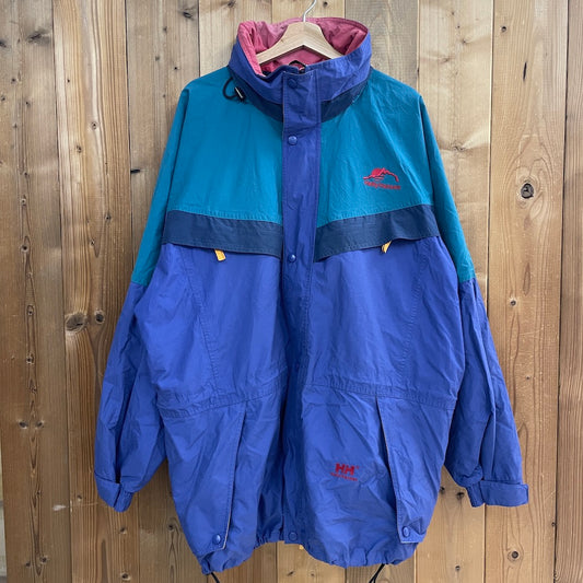 90s vintage HELLY HANSEN ヘリーハンセン マウンテンパーカー ナイロンジャケット フルジップ ジップアップ