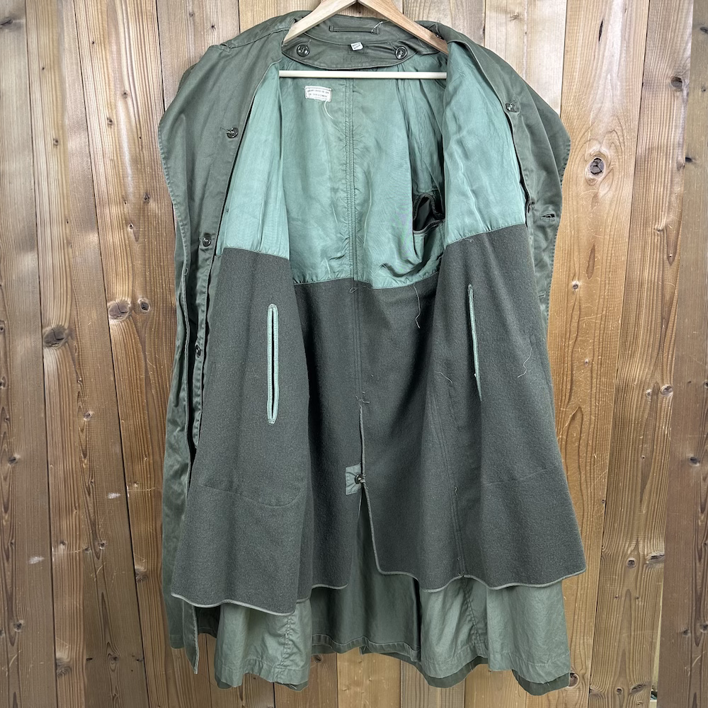 50s vintage U.S.ARMY 米軍 トレンチコート M-R Medium-Regular 1952年製 オーバーコート ウールライナー付き ミリタリージャケット