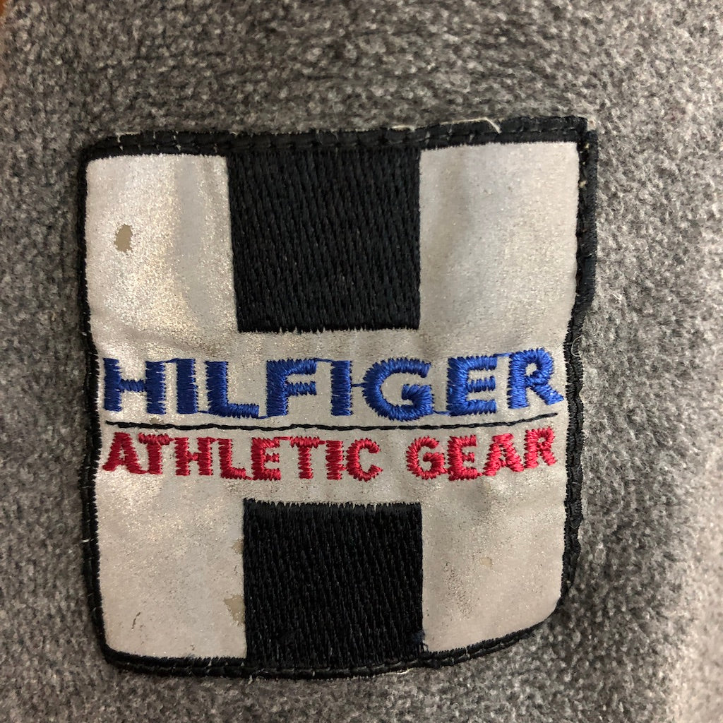 90s vintage TOMMY HILFIGER トミーヒルフィガー ATHLETIC GEAR アスレチックギア ハーフジップ フリース プルオーバー ナイロン切替