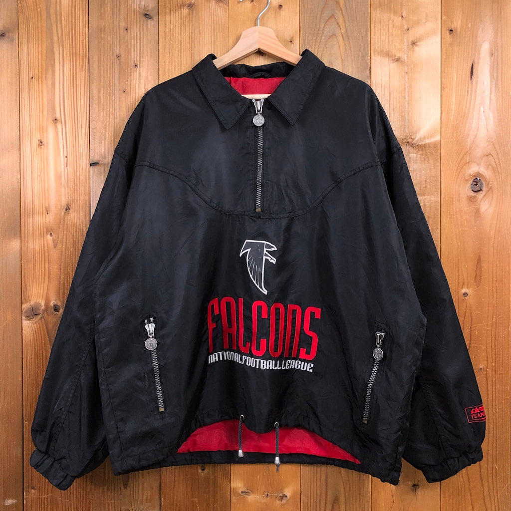 Team NFL CAMPRI TEAMLINE カンプリチームライン ATLNTA FALCONS アトランタファルコンズ ナイロン ジャケット プルオーバー 古着/USED